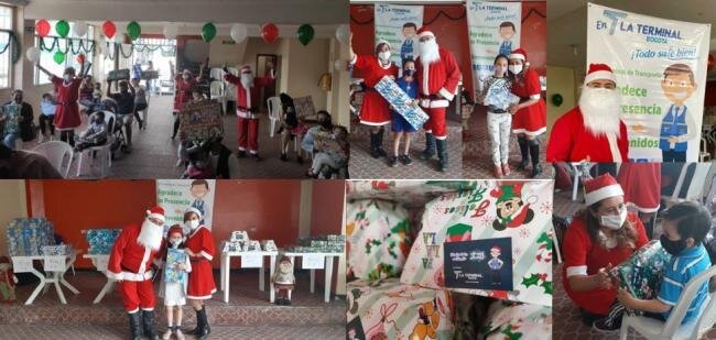 La Terminal Celebra la Navidad con los niños del barrio La Ilusión y Motorista